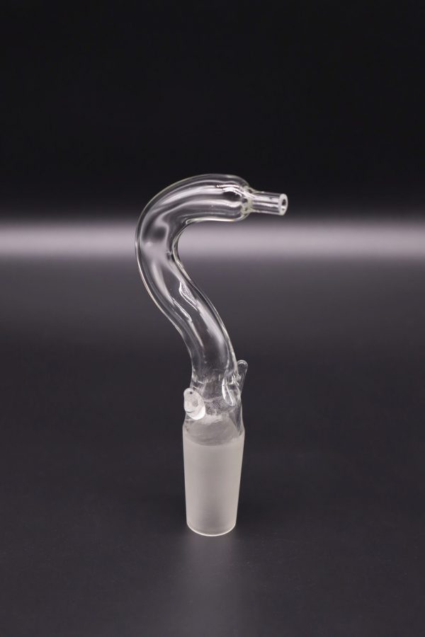 Boquilha de vidro em curva com junta esmerilhada, 4 mm
