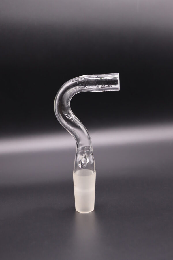 Boquilha de vidro em curva com junta esmerilhada, 12 mm