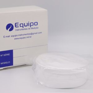 Caixa (100 Unid), filtro fibra vidro circular, 102mm, padrão, gramatura 55 g/m2, espessura 0,3 mm, eficiência superior a 99,9%, 0,3 micrometros, pelo teste ASTM-2986.