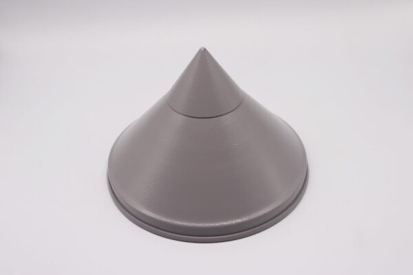 Chapéu tipo chinês para topo da torre do coletor de fluoretos, em alumínio, chapa e peça sólida com rosca